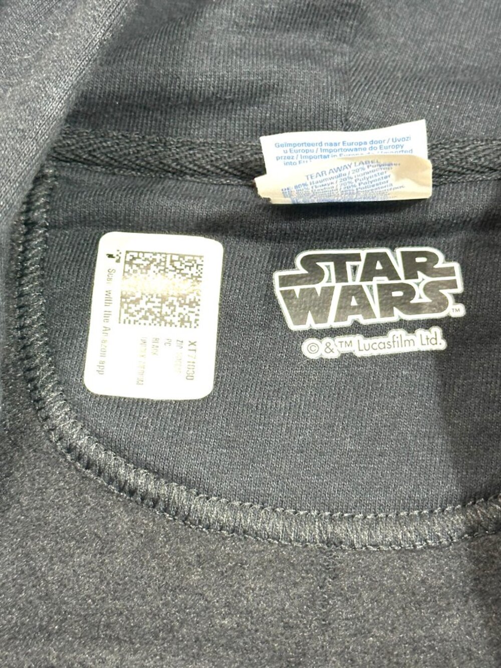 Star Wars Sith Academy Imperial Alumni Zip Hoodie Black Mens Medium Full Zip - Picture 4 of 16